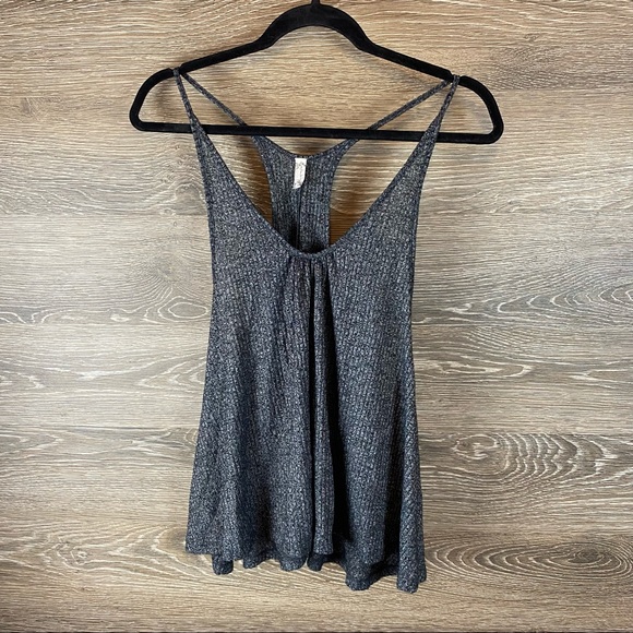 Free People Tops - Free People Grey Flowy Tank top